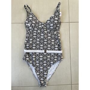 Kenny Flowers Swim One Piece Swimsuit Belted The Pedregal Blanco